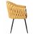 Набор 2 шт Стул обеденный DOBRIN MATILDA, жёлтая ткань (LAR 275-8), Вариант: жёлтая ткань (LAR 275-8), изображение 4 | Интернет магазин мебели и декора LifeDekor