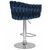 Набор 2 шт Стул барный DOBRIN MARCEL, синий велюр (MJ9-117), Вариант: синий велюр (MJ9-117), изображение 5 | Интернет магазин мебели и декора LifeDekor