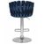 Набор 2 шт Стул барный DOBRIN MARCEL, синий велюр (MJ9-117), Вариант: синий велюр (MJ9-117), изображение 6 | Интернет магазин мебели и декора LifeDekor