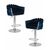 Набор 2 шт Стул барный DOBRIN MARCEL, синий велюр (MJ9-117), Вариант: синий велюр (MJ9-117) | Интернет магазин мебели и декора LifeDekor