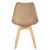Набор 4 шт Стул обеденный DOBRIN JERRY SOFT, ножки светлый бук, цвет сиденья бежевый (GR-03), Вариант: ножки светлый бук, цвет сиденья бежевый (GR-03), изображение 6 | Интернет магазин мебели и декора LifeDekor