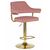 Набор 2 шт Стул барный DOBRIN CHARLY GOLD, розовый велюр (MJ9-32), Вариант: розовый велюр (MJ9-32), изображение 2 | Интернет магазин мебели и декора LifeDekor