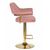 Набор 2 шт Стул барный DOBRIN CHARLY GOLD, розовый велюр (MJ9-32), Вариант: розовый велюр (MJ9-32), изображение 4 | Интернет магазин мебели и декора LifeDekor