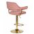 Набор 2 шт Стул барный DOBRIN CHARLY GOLD, розовый велюр (MJ9-32), Вариант: розовый велюр (MJ9-32), изображение 5 | Интернет магазин мебели и декора LifeDekor