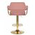 Набор 2 шт Стул барный DOBRIN CHARLY GOLD, розовый велюр (MJ9-32), Вариант: розовый велюр (MJ9-32), изображение 6 | Интернет магазин мебели и декора LifeDekor