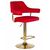 Набор 2 шт Стул барный DOBRIN CHARLY GOLD, красный велюр (MJ9-45), Вариант: красный велюр (MJ9-45), изображение 3 | Интернет магазин мебели и декора LifeDekor