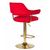 Набор 2 шт Стул барный DOBRIN CHARLY GOLD, красный велюр (MJ9-45), Вариант: красный велюр (MJ9-45), изображение 5 | Интернет магазин мебели и декора LifeDekor