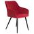 Набор 2 шт Стул обеденный DOBRIN ROBERT, черные матовые ножки, велюр V108-37 Бордовый, Вариант: черные матовые ножки, велюр V108-37 Бордовый, изображение 3 | Интернет магазин мебели и декора LifeDekor