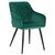 Набор 2 шт Стул обеденный DOBRIN ROBERT, черные матовые ножки, велюр V108-64 Зелёный, Вариант: черные матовые ножки, велюр V108-64 Зелёный, изображение 2 | Интернет магазин мебели и декора LifeDekor