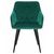 Набор 2 шт Стул обеденный DOBRIN ROBERT, черные матовые ножки, велюр V108-64 Зелёный, Вариант: черные матовые ножки, велюр V108-64 Зелёный, изображение 7 | Интернет магазин мебели и декора LifeDekor