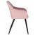 Набор 2 шт Стул обеденный DOBRIN ROBERT, черные матовые ножки, велюр V108-15 Розовый, Вариант: черные матовые ножки, велюр V108-15 Розовый, изображение 4 | Интернет магазин мебели и декора LifeDekor