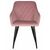 Набор 2 шт Стул обеденный DOBRIN ROBERT, черные матовые ножки, велюр V108-15 Розовый, Вариант: черные матовые ножки, велюр V108-15 Розовый, изображение 7 | Интернет магазин мебели и декора LifeDekor