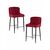 Набор 2 шт Стул полубарный DOBRIN CHRISTIAN'65, черные ножки, бордовый велюр (V108-85), Вариант: черные ножки, бордовый велюр (V108-85) | Интернет магазин мебели и декора LifeDekor