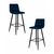 Набор 2 шт Стул барный DOBRIN NICOLE, черные матовые ножки, темно-синий велюр (108-95), Вариант: черные матовые ножки, темно-синий велюр (108-95) | Интернет магазин мебели и декора LifeDekor