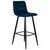 Набор 2 шт Стул барный DOBRIN NICOLE, черные матовые ножки, темно-синий велюр (108-95), Вариант: черные матовые ножки, темно-синий велюр (108-95), изображение 3 | Интернет магазин мебели и декора LifeDekor