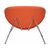 Набор 2 шт Кресло дизайнерское DOBRIN EMILY, оранжевая ткань AF, хромированная сталь, Вариант: оранжевая ткань AF, хромированная сталь, изображение 6 | Интернет магазин мебели и декора LifeDekor