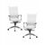 Набор 2 шт Офисное кресло для руководителей DOBRIN CLARK, белый, Вариант: белый | Интернет магазин мебели и декора LifeDekor