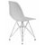 Набор 4 шт Стул обеденный DOBRIN DSR, ножки хром, цвет светло-серый (GR-01), Вариант: ножки хром, цвет светло-серый (GR-01), изображение 5 | Интернет магазин мебели и декора LifeDekor