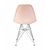 Набор 4 шт Стул обеденный DOBRIN DSR, ножки хром, цвет светло-розовый (PK-02), Вариант: ножки хром, цвет светло-розовый (PK-02), изображение 6 | Интернет магазин мебели и декора LifeDekor