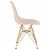 Набор 4 шт Стул обеденный DOBRIN DSR, ножки золотые, цвет светло-розовый (PK-02), Вариант: ножки золотые, цвет светло-розовый (PK-02), изображение 4 | Интернет магазин мебели и декора LifeDekor