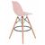 Набор 2 шт Стул барный DOBRIN DSW BAR, ножки светлый бук, цвет сиденья светло-розовый (PK-02), Вариант: ножки светлый бук, цвет сиденья светло-розовый (PK-02), изображение 5 | Интернет магазин мебели и декора LifeDekor