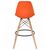 Набор 2 шт Стул барный DOBRIN DSW BAR, ножки светлый бук, цвет сиденья оранжевый (O-02), Вариант: ножки светлый бук, цвет сиденья оранжевый (O-02), изображение 6 | Интернет магазин мебели и декора LifeDekor