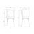 Набор 2 шт Стул обеденный DOBRIN MASON, цвет белый (W-02), Вариант: цвет белый (W-02), изображение 11 | Интернет магазин мебели и декора LifeDekor