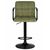 Набор 2 шт Стул барный DOBRIN KRUGER ARM BLACK, зеленый вельвет (LAR-E2041-7), Вариант: зеленый вельвет (LAR-E2041-7), изображение 7 | Интернет магазин мебели и декора LifeDekor
