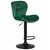 Набор 2 шт Стул барный DOBRIN BARNY BLACK, зеленый велюр (MJ9-88), Вариант: зеленый велюр (MJ9-88), изображение 3 | Интернет магазин мебели и декора LifeDekor