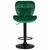 Набор 2 шт Стул барный DOBRIN BARNY BLACK, зеленый велюр (MJ9-88), Вариант: зеленый велюр (MJ9-88), изображение 7 | Интернет магазин мебели и декора LifeDekor