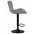 Набор 2 шт Стул барный DOBRIN BARNY BLACK, серый велюр (MJ9-75), Вариант: серый велюр (MJ9-75), изображение 4 | Интернет магазин мебели и декора LifeDekor