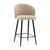 Стул полубарный Ханнингем велюр бежевый | Интернет магазин мебели и декора LifeDekor
