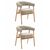 Стул обеденный Zubo с деревянными ножками бежевый 2 шт. | Интернет магазин мебели и декора LifeDekor
