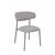 Стул обеденный Ayla серый серые ножки 2 шт., изображение 2 | Интернет магазин мебели и декора LifeDekor
