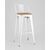 Стул барный TOLIX WOOD со спинкой белый глянцевый, изображение 2 | Интернет магазин мебели и декора LifeDekor