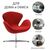 Кресло SWAN CHAIR красный кашемир, Цвет: Красный, изображение 7 | Интернет магазин мебели и декора LifeDekor