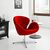 Кресло SWAN CHAIR красный кашемир, Цвет: Красный, изображение 5 | Интернет магазин мебели и декора LifeDekor