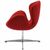 Кресло SWAN CHAIR красный кашемир, Цвет: Красный, изображение 3 | Интернет магазин мебели и декора LifeDekor