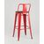 Стул барный TOLIX WOOD со спинкой красный глянцевый, изображение 7 | Интернет магазин мебели и декора LifeDekor