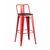 Стул барный TOLIX WOOD со спинкой красный глянцевый | Интернет магазин мебели и декора LifeDekor