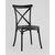 Стул Кроссбэк пластиковый черный, изображение 2 | Интернет магазин мебели и декора LifeDekor