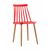 Стул Морган пластиковый красный | Интернет магазин мебели и декора LifeDekor