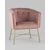 Кресло Шале велюр розовый, изображение 2 | Интернет магазин мебели и декора LifeDekor