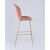 Стул барный Beetle со спинкой пудровый, изображение 4 | Интернет магазин мебели и декора LifeDekor