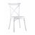 Стул Кроссбэк пластиковый белый | Интернет магазин мебели и декора LifeDekor