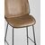 Стул барный Beetle PU со спинкой бежевый, изображение 10 | Интернет магазин мебели и декора LifeDekor