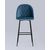 Стул барный Марсель велюр пыльно-синий, изображение 3 | Интернет магазин мебели и декора LifeDekor