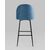 Стул барный Марсель велюр пыльно-синий, изображение 5 | Интернет магазин мебели и декора LifeDekor