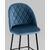 Стул барный Марсель велюр пыльно-синий, изображение 8 | Интернет магазин мебели и декора LifeDekor