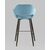 Стул барный Саймон велюр пыльно-голубой, изображение 5 | Интернет магазин мебели и декора LifeDekor